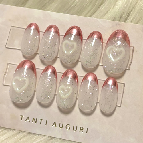 サイズオーダー♡ダイヤモンドカット風ネイルチップ フラッシュ  