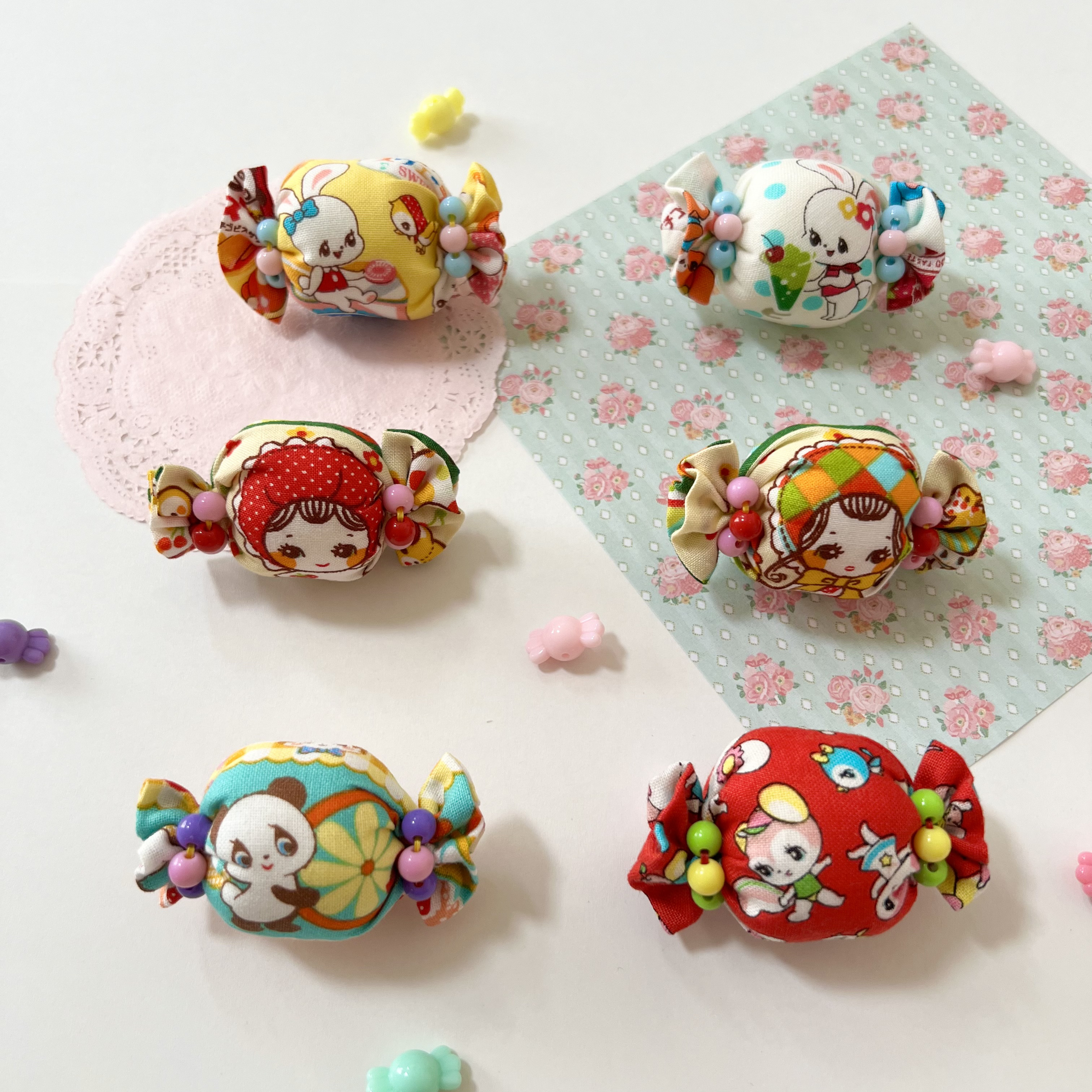 選べるキャンディヘアゴム☆昭和レトロ☆レトロアニマル☆はいから横丁 