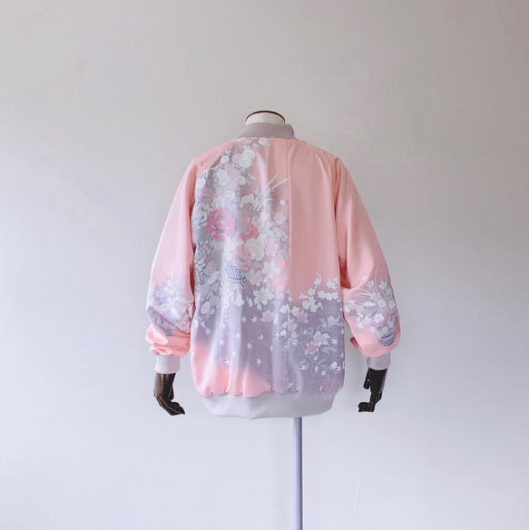 訪問着,3XL, 1点物,スカジャン,ギフト,おしゃれなママに,ジャケット 