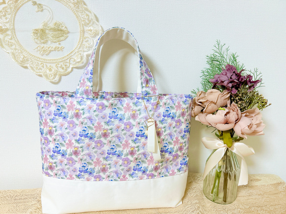 リバティ生地使用♧シンクオブミー♧ハンドメイド♧トートバッグ 花柄