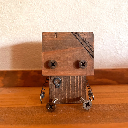 世界に一つだけのN ROBO/手作りロボット/木製ロボット/廃材/飾り