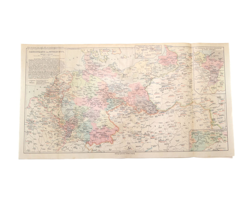 1914年4月1日時点の中央ヨーロッパの駐屯地(軍事拠点)の地図資料