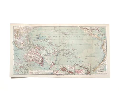 オーストラリアのビンテージ地図 - すぐにダウンロードできる