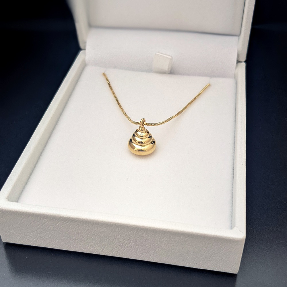 金のうんこMAXネックレス・ペンダント（無垢モデル）：K18ゴールド