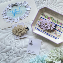 フラワークリップ 花 ヘアクリップ バッグクリップ ヘアクリップ