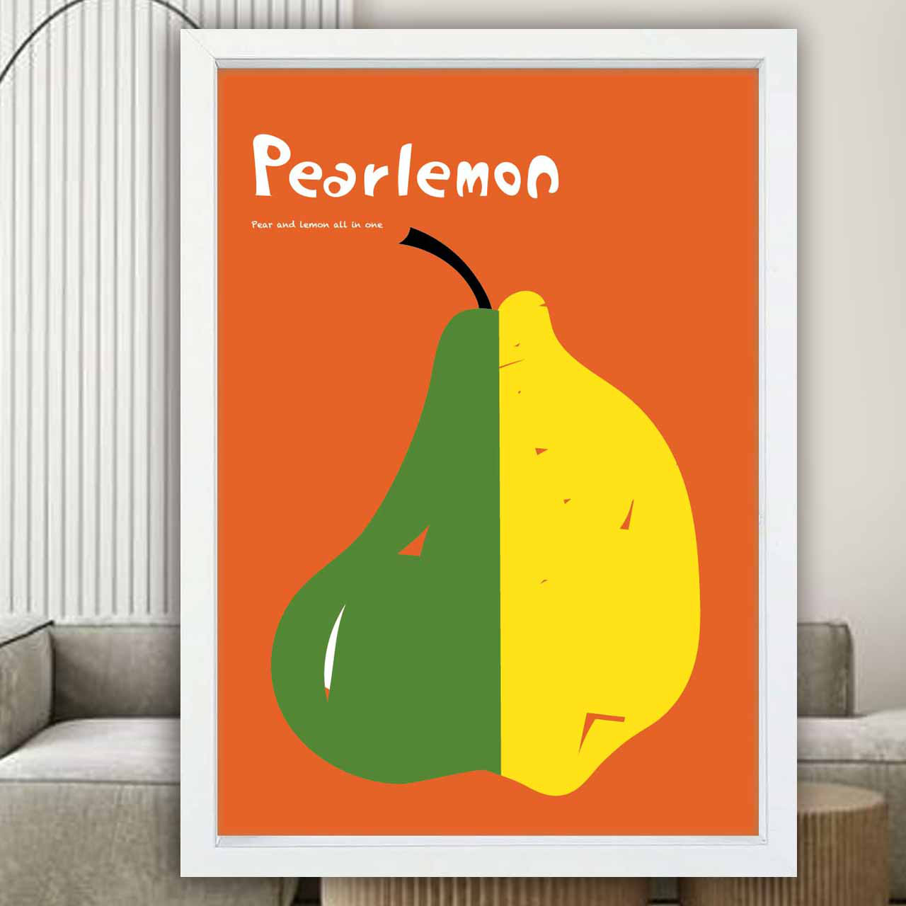 PearLemon フルーツ　イラスト　ポスター　A4 A3 A2 A1　アート  　アートポスター　2597