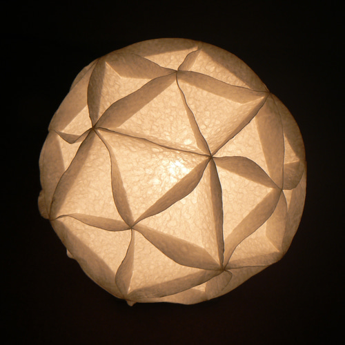 和紙の手作りランプシェード 美濃和紙使用 [渓] 3-1 どこにもない癒し