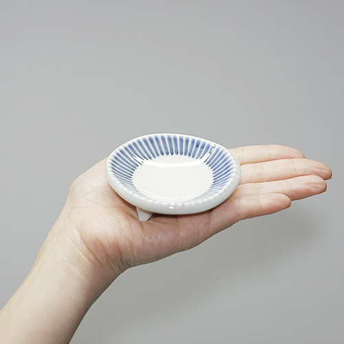 砥部焼 おしゃれ 「3点セット（トクサ）」楕円皿 豆皿 ミニカップ 器