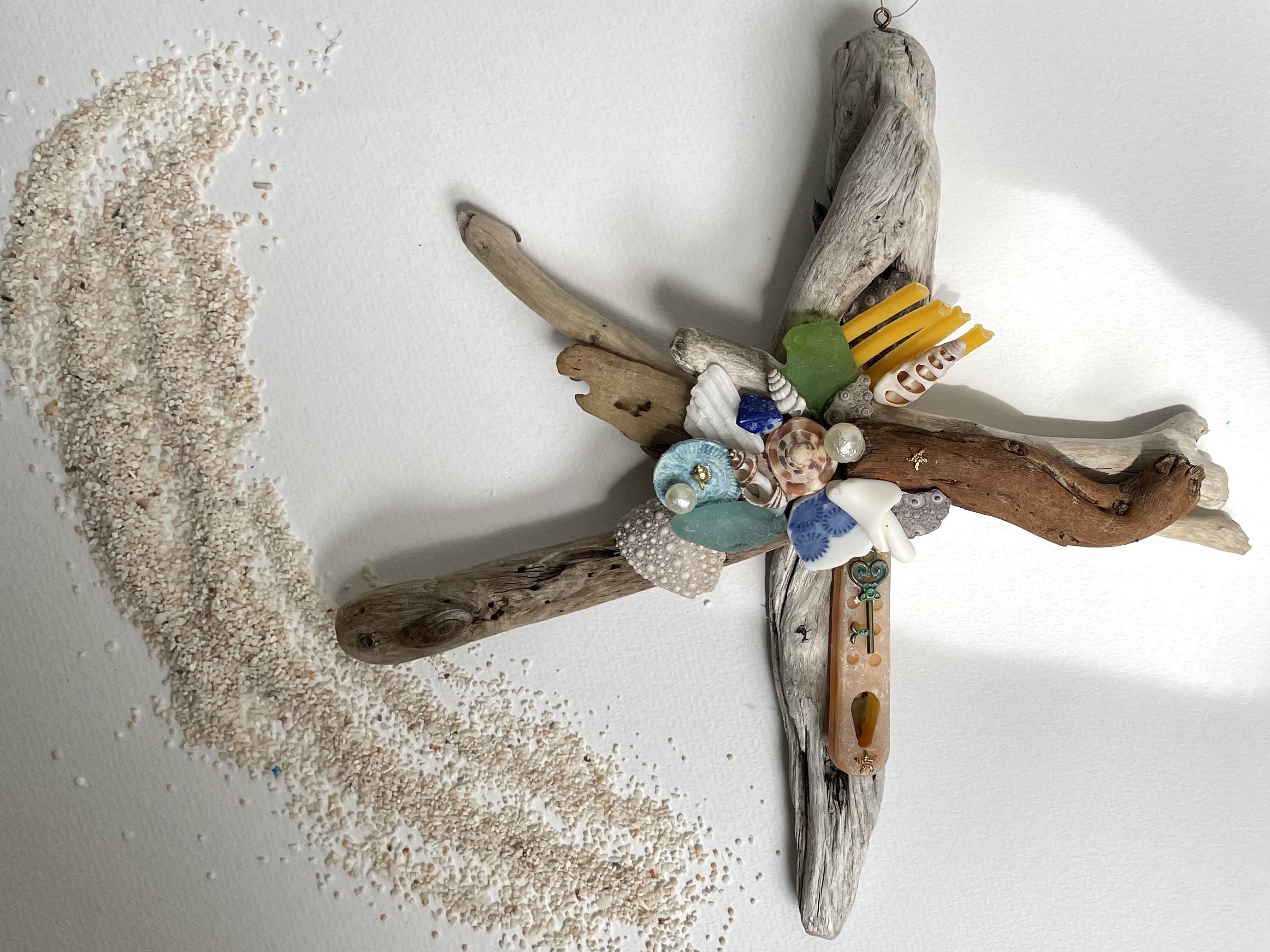流木アート　オブジェ　木曽檜　台座付き　創作家具　001 流木アートオブジェ木曽檜台座付き創作家具001