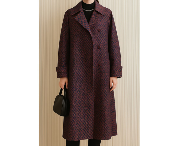 型紙 ステンカラーコート A056B-P(裏付き） レディース 型紙