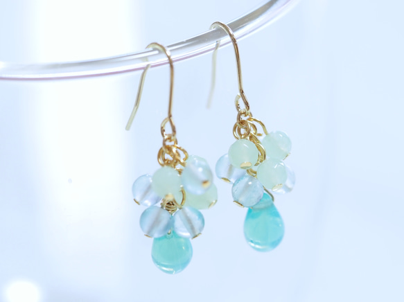 一部店舗限定発売】天然石フックピアス | AND ON JIONE STORE