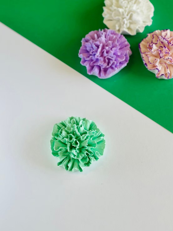 【母の日に】花咲くアロマストーン「カーネーション」箱付 8枚目の画像