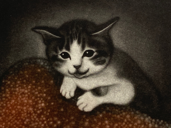 銅版画「おはよ」額付 cm 銅版画 おはよ 額付 縦×横