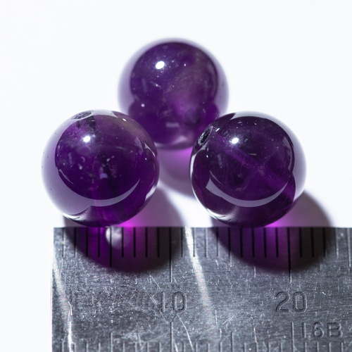 A5 アメジスト 紫水晶 より深いパープル 高級 天然石 10mm 3粒 A5 アメジスト 紫水晶 より深いパープル 高級 天然石 10mm 3粒