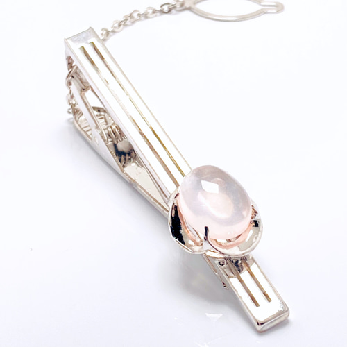 14K ネクタイピン ピンクストーン付き 14K ネクタイピン ピンクストーン付き 14K ネクタイピン ピンク