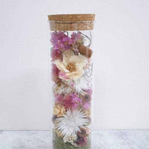 ドライフラワーアレンジメント ガラスジャー 58ca906a37d9bc00bb690bc9380b68
