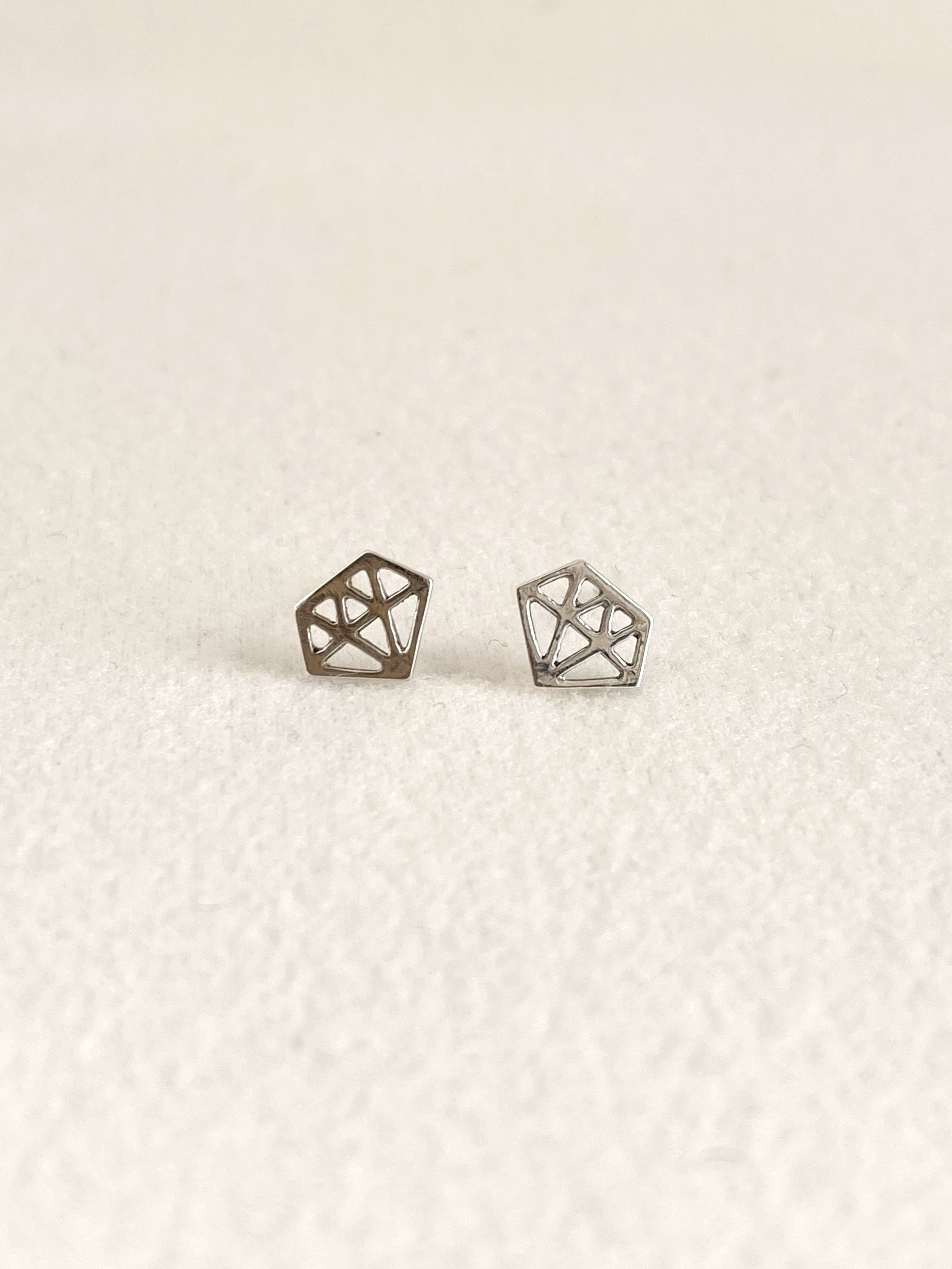 Silver DIA motif pierce (両耳)