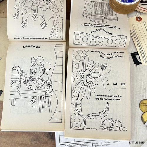 174・1995年 ディズニー activity pad2冊セット 未使用品