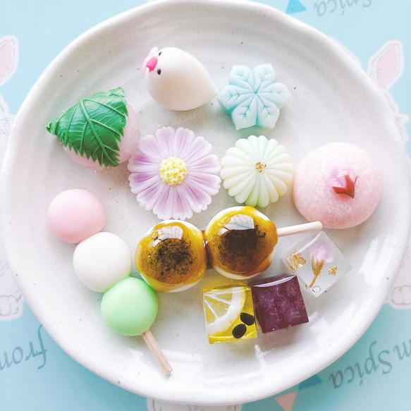 あっぷる様オーダー品 マグネット 蓮＊フェイク和菓子 通販｜Creema 