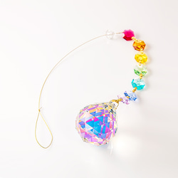 ラスト1点♢50mm♢ スワロフスキーサンキャッチャー・DAHLIA(ダリア