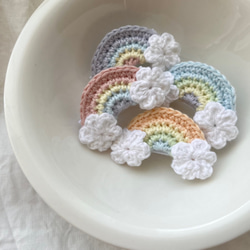 【もくもく雲】ベビーヘアクリップ　キッズヘアクリップ　ヘアピン もくもく雲のベビーヘアクリップ ベビーヘアピン 赤ちゃん