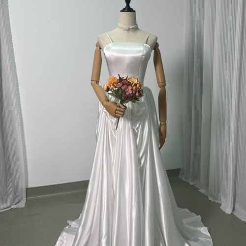 送料無料！パーティードレス キャミソール ウェーブ ファスナー  