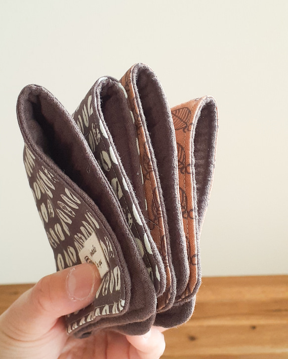 ハンカチ 【 コーヒー standard 】男性 父の日 退職 お礼 誕生日 記念日 ギフト プレゼント 贈り物 日常 3枚目の画像