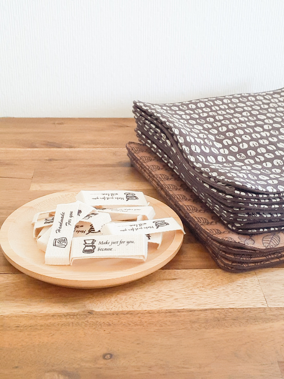 ハンカチ 【 コーヒー standard 】男性 父の日 退職 お礼 誕生日 記念日 ギフト プレゼント 贈り物 日常 6枚目の画像