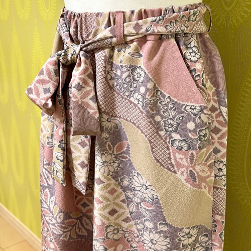C828.着物リメイク、訪問着、ワイドパンツ、ドレス C828.着物リメイク、訪問着、ワイドパンツ、ドレス