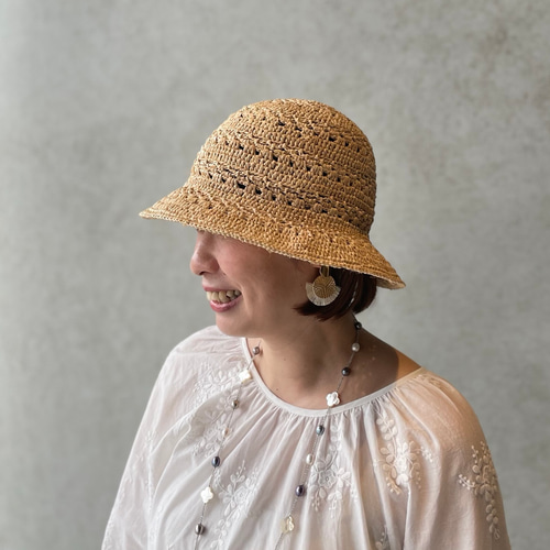 木型　帽子　ハット WASHABLE PAPER BRAID HAT KS(M NATURAL): ハット｜帽子通販