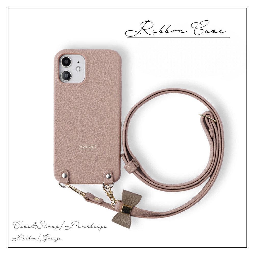 各32色から選べる りぼん　ショルダーストラップ　本革スマホケース 全機種対応 galaxy#nn00000886