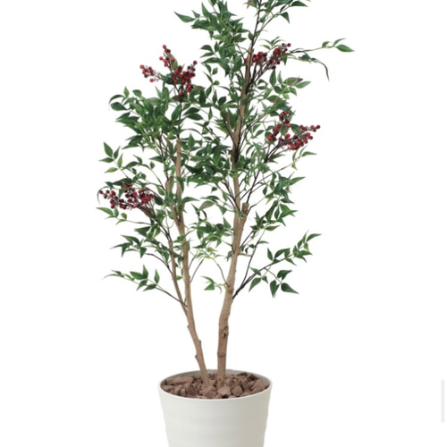 光触媒 人工観葉植物 ウォールグリーン フェイクグリーン 南天1.3@g 