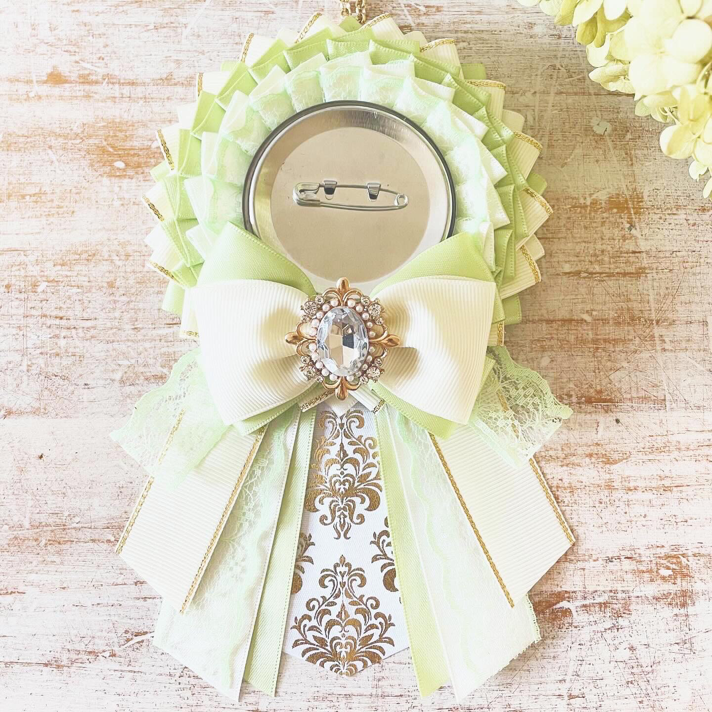 340】衣装風ロゼット♡イメージリボンチャーム♡痛ロゼット 噴き出さ