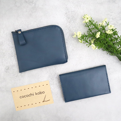 お得な薄型ミニ財布と名刺入れセット【3色】 超軽量で水や傷に強い丈夫