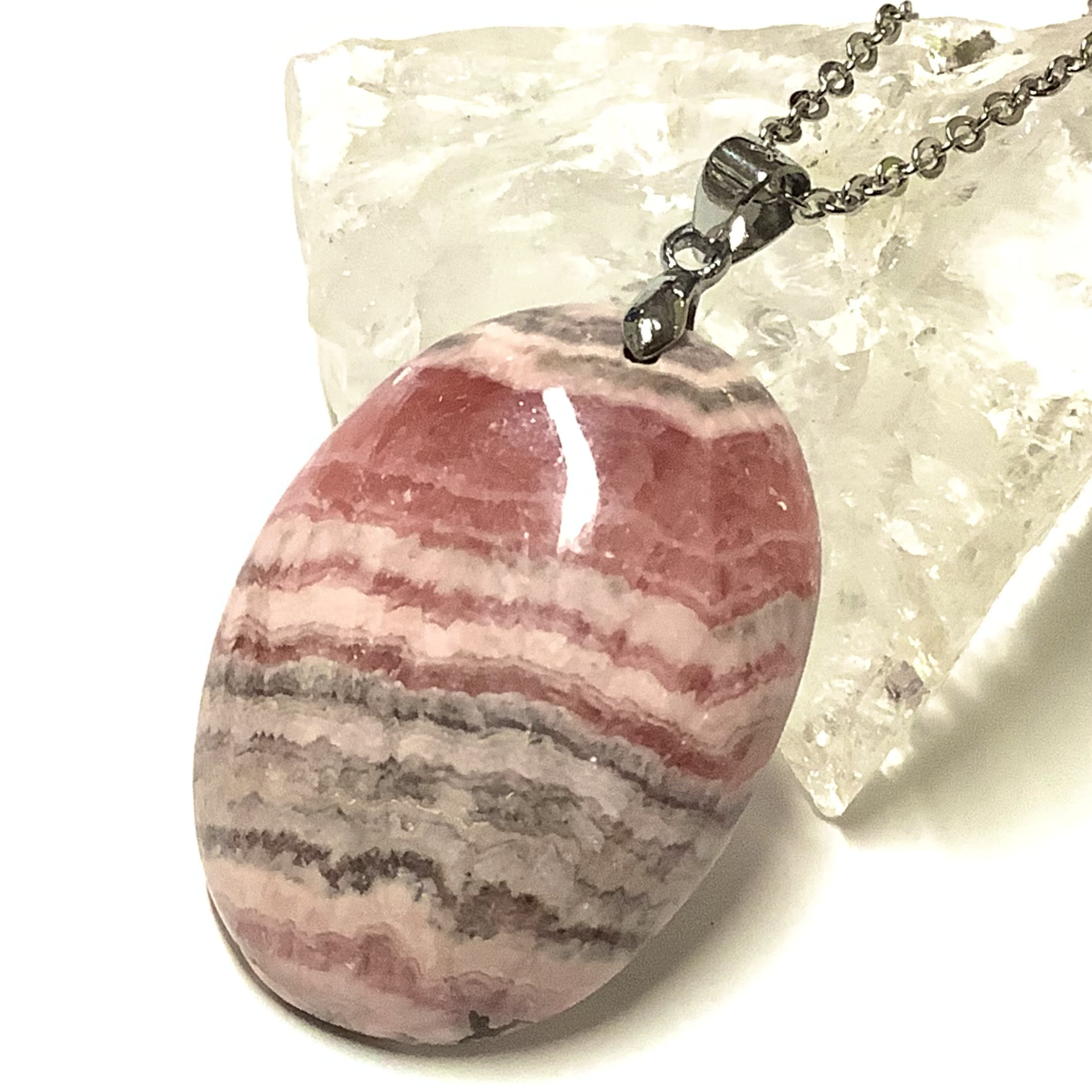 一点物♡愛情パワー 天然石 ロードクロサイト(インカローズ) ネックレス