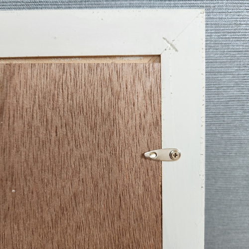 B4サイズが入る多目的な装飾フレーム(白×青) フォトフレーム