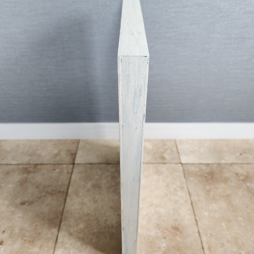 B4サイズが入る多目的な装飾フレーム(白×青) フォトフレーム