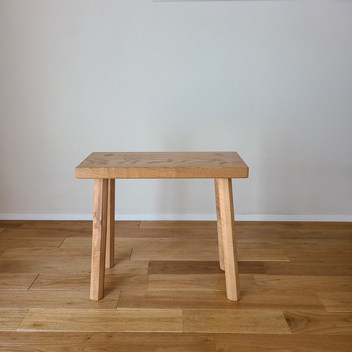 1点のみ】栗一枚板シンプルエレガンススツール 八角脚 椅子 サイド