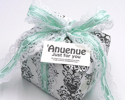 レース エッジ サテン リボン（Mint Green / ミントグリーン ）30mm