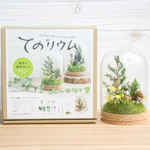 てのリウム制作キット【小さな森の風景】 プリザーブド苔