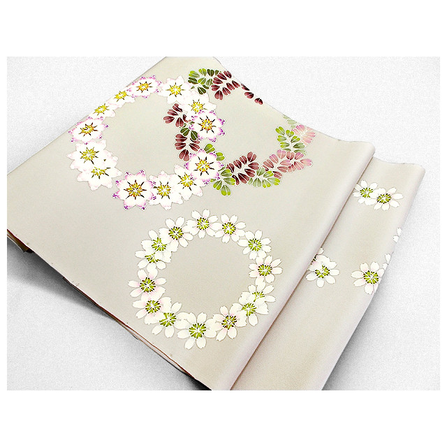 名古屋帯（レンゲ花丸）（グレー色） 89,100円