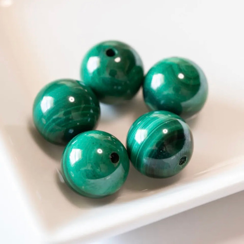 最高級 マラカイト 天然石 孔雀石 【パールクリエイト】グリーン 深緑