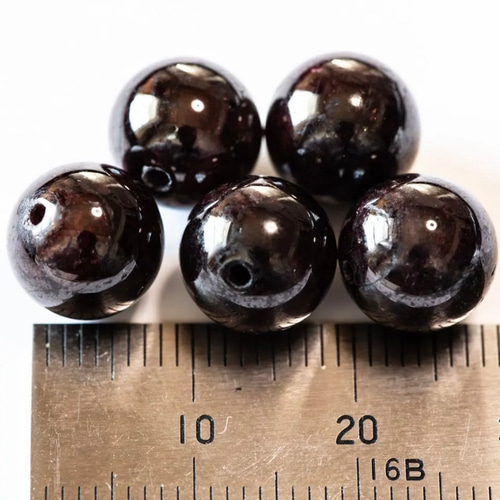 ガーネット 柘榴石(ざくろいし) 天然石【パールクリエイト】10ミリ5粒