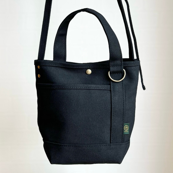 《受注製作》osanpo bag" all black 8枚目の画像