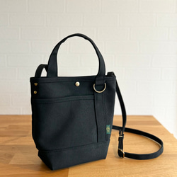 《受注製作》osanpo bag" all black 3枚目の画像