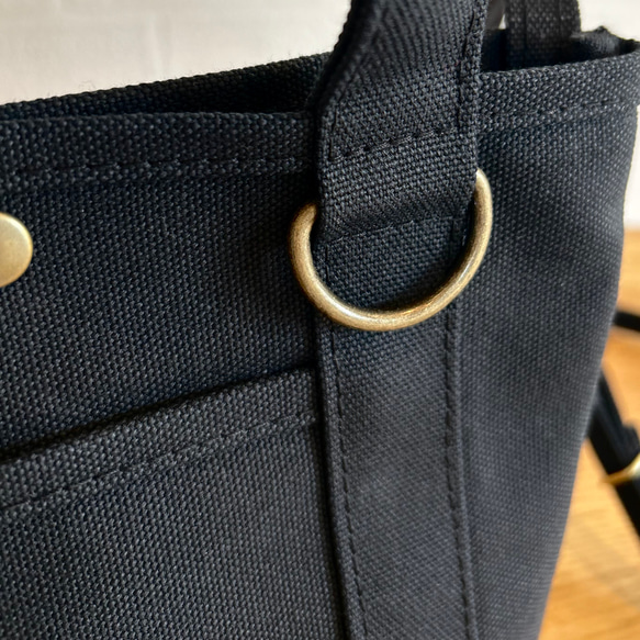 《受注製作》osanpo bag" all black 6枚目の画像