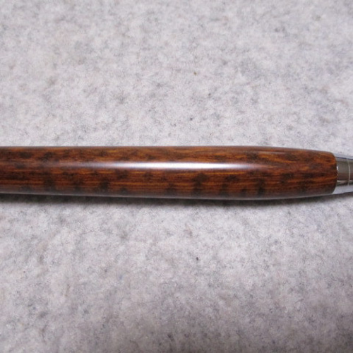 スネークウッド 世界的銘木 ガラスコート仕上げ 木軸ボールペン