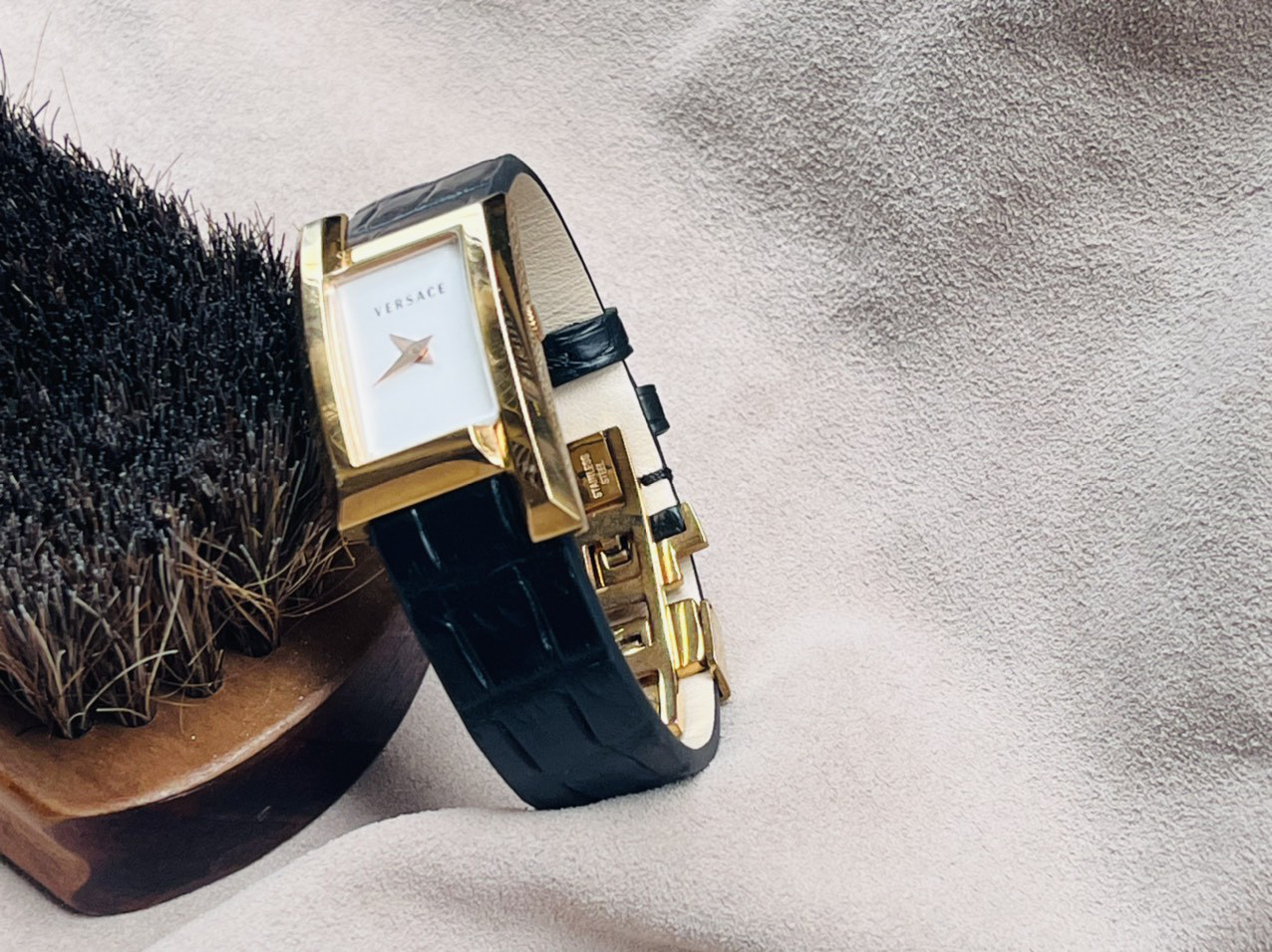 カルティエ用手作りブルー アリゲーター レザー時計ストラップ (送料無料)