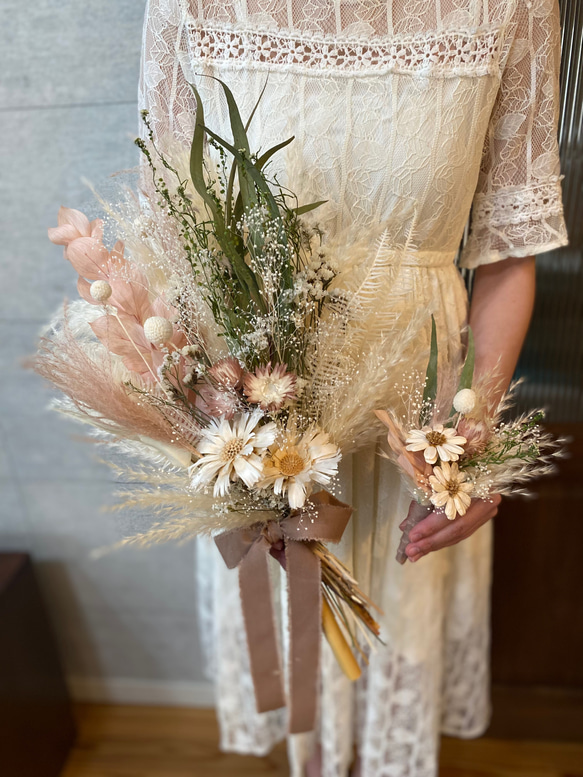 ナチュラルブーケXL ユーカリホワイト ウェディング 結婚式