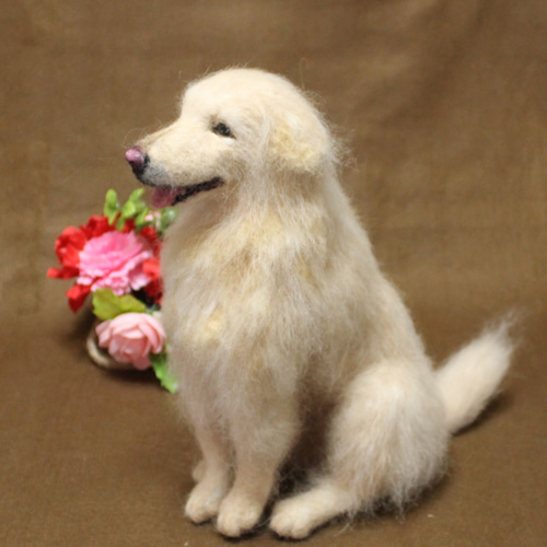 ke−ko mamaページ❣️羊毛フェルトゴールデンレトリバーオーダー犬 羊毛フェルト オーダー 「リアルで可愛いワンちゃん」ゴールデン